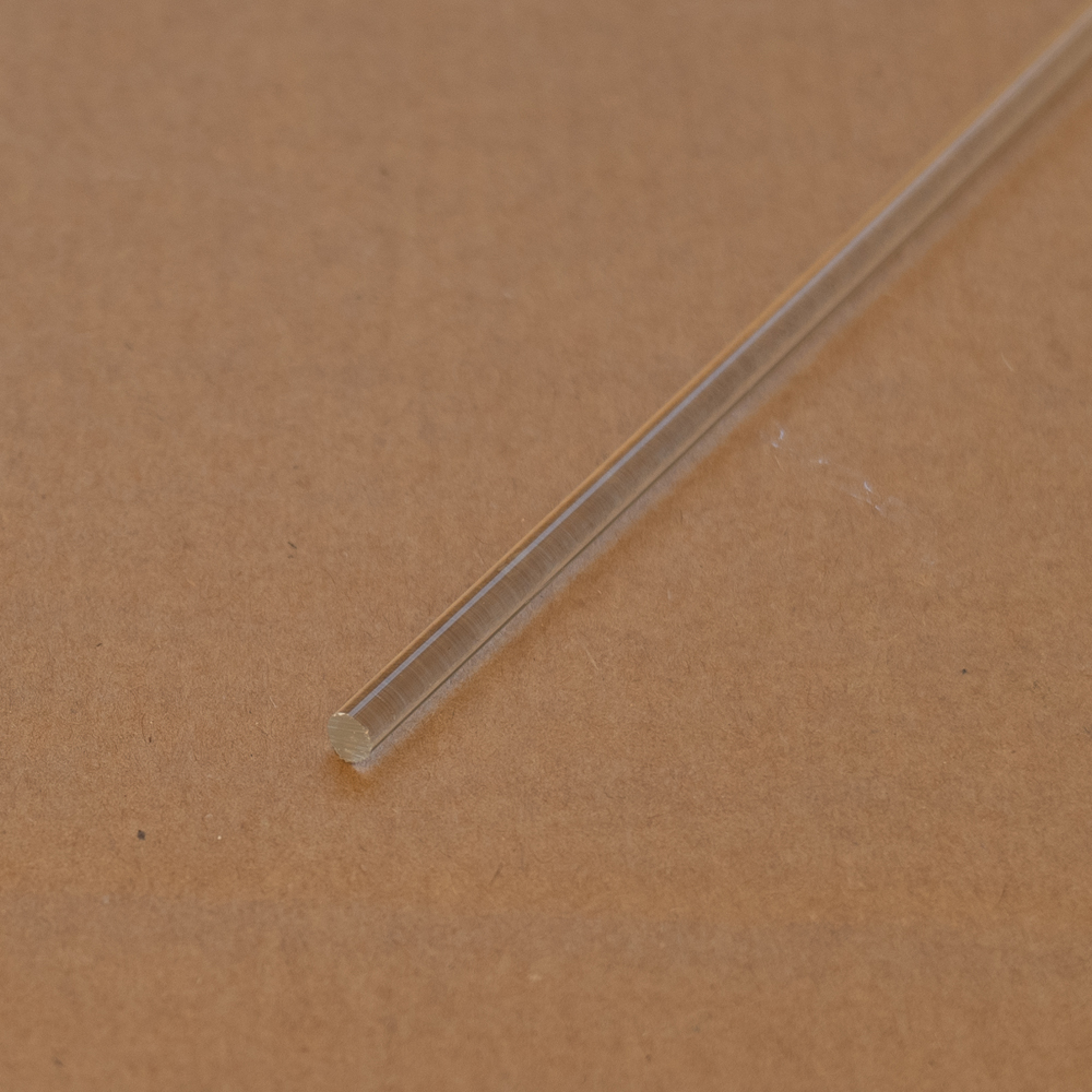 4mm Clear Acrylic Round Rod (extruded)